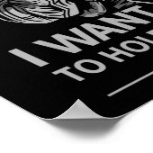 Dogecoin Doge Wollte ich dich zum Mondkrypto Funny Poster (Ecke)