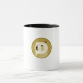 Dogecoin-Dogokombination nur Tasse (Zentrum)