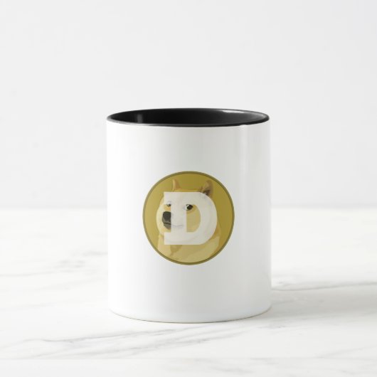Dogecoin-Dogokombination nur Tasse (Zentrum)
