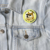 Dogecoin Future Sonnenbrille Börse Crypto Button (Beispiel)