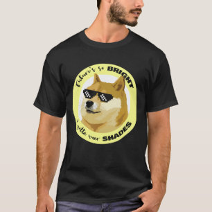 Dogecoin Future Sonnenbrille Börse Crypto T-Shirt