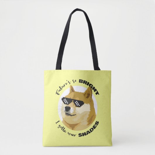 Dogecoin Future Sonnenbrille Börse Crypto Tasche (Vorderseite)