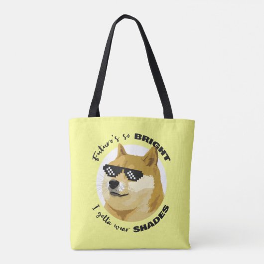 Dogecoin Future Sonnenbrille Börse Crypto Tasche (Rückseite)