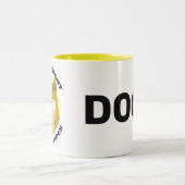 Dogecoin Future Sonnenbrille Börse Crypto Zweifarbige Tasse (Mittel)