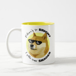 Dogecoin Future Sonnenbrille Börse Crypto Zweifarbige Tasse