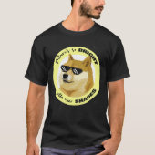 Dogecoin Future Sunglasses Börsenkrypto T-Shirt (Vorderseite)