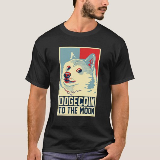 Dogecoin Geschenke, Doge Meme Much Coin T-Shirt (Vorderseite)