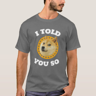 Dogecoin Hund auf dem Mond Kryptowährung T-Shirt