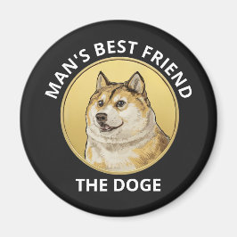 Dogecoin Hund Personalisiert Magnet