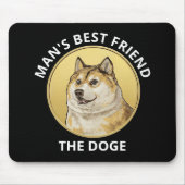 Dogecoin Hund Personalisiert Mousepad (Vorne)