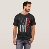 Dogecoin Kryptowährungsflagge T-Shirt (Vorne ganz)