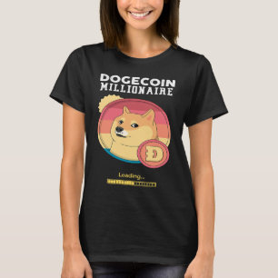 Dogecoin Millionaire Laden Kryptowährung T-Shirt