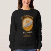 Dogecoin Millionaire Loading Crypto Cryptocurrency Sweatshirt (Vorderseite)
