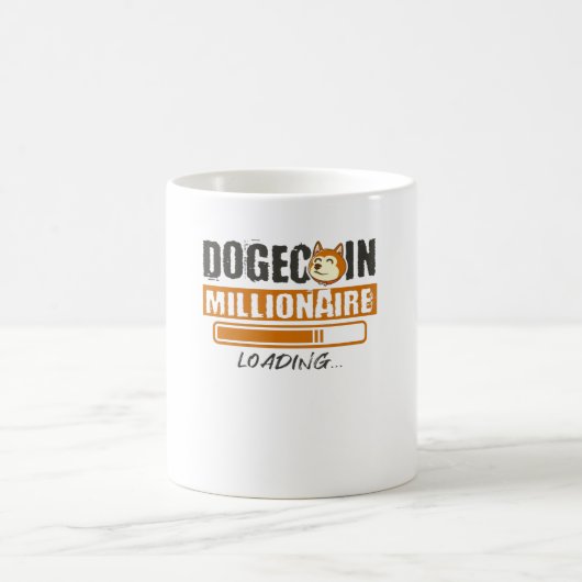 Dogecoin Millionaire Loading Krypto Funny Kaffeetasse (Mittel)