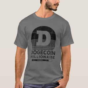 Dogecoin Miner Funny Dogecoin Millionaire Vintag T-Shirt