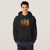 Dogecoin mit Sonnenbrille Hoodie (Vorne ganz)