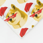 DOGECOIN NOEL MERRY DOGEMAS FLEECEDECKE (Ecke)