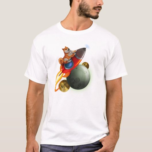 DogeCoin Rocket Schiffs-T - Shirt (Vorderseite)