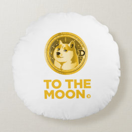Dogecoin Rundes Kissen