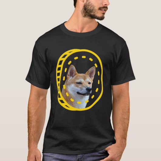 Dogecoin Shiba Inu Cryptocurrency T-Shirt (Vorderseite)