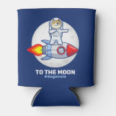 Dogecoin To The Moon Rocket Man Space Doge Crypto Dosenkühler (Vorderseite)