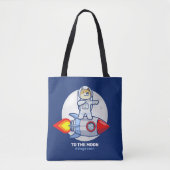 Dogecoin To The Moon Rocket Man Space Doge Crypto Tasche (Vorderseite)