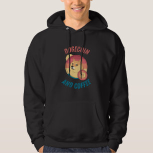 Dogecoin und Kaffee - Sonnendockkrebs Hoodie