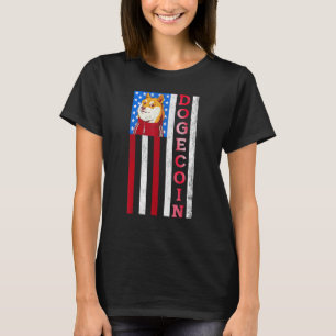 Dogecoin US Flag Dose Kryptowährung Krypto für mic T-Shirt