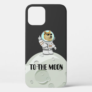 Dogecoin zum lustigen schwarzen Astronautenhund Case-Mate iPhone Hülle