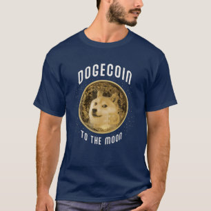 Dogecoin zum Mond Doge HODL Crypto Meme Cryptoc T-Shirt