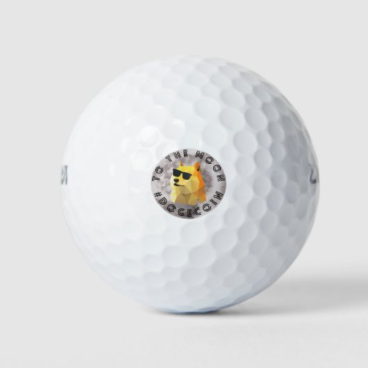 Dogecoin zum Mond Golfball (Vorderseite)