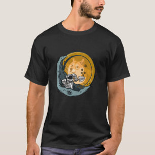 Dogecoin zum Mondkrypto-Geldbörse T-Shirt