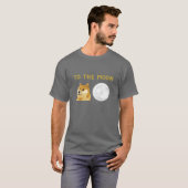 Dogecoin zur Mondkryptowährung T-Shirt (Vorne ganz)