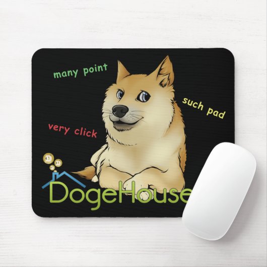 Dogehouse Doge Meme Mousepad (Mit Mouse)