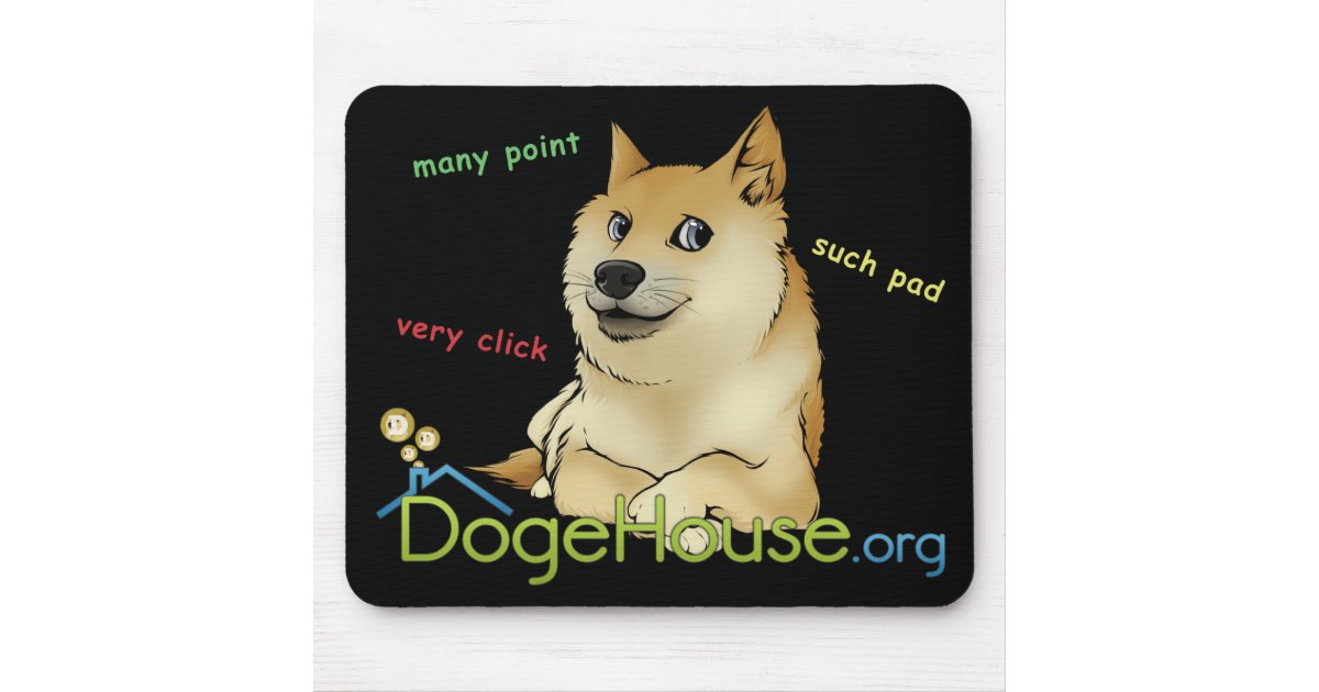 Dogehouse Doge Meme Mousepad Zazzle De