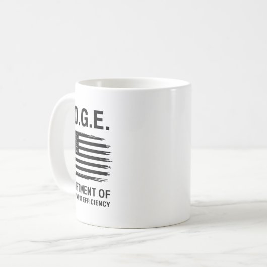 Dogenabteilung für Regierungseffizienz 4 Kaffeetasse (Vorderseite Links)