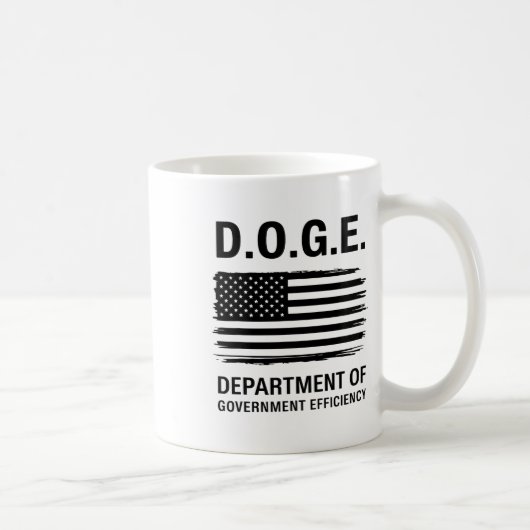 Dogenabteilung für Regierungseffizienz 4 Kaffeetasse (Rechts)