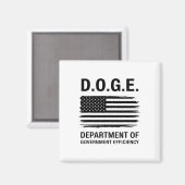 Dogenabteilung für Regierungseffizienz 4 Magnet (Vorderseite/Rückseite)