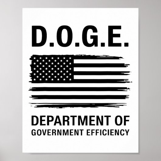 Dogenabteilung für Regierungseffizienz 4 Poster (Vorne)