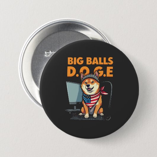Dogenabteilung Regierungseffizienz Button (Vorne & Hinten)