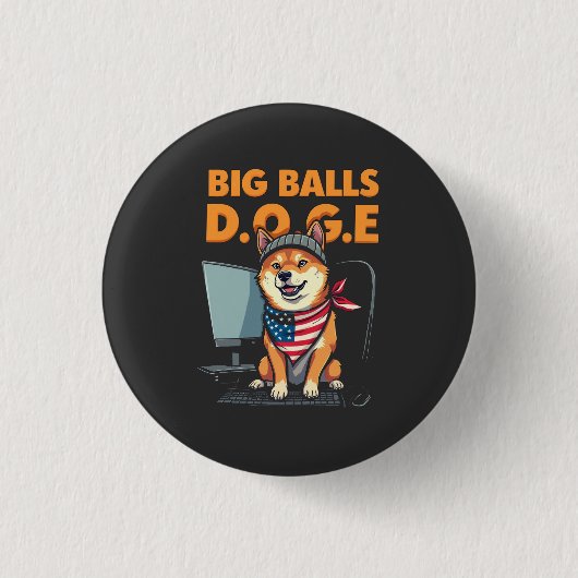 Dogenabteilung Regierungseffizienz Button (Vorderseite)