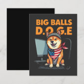 Dogenabteilung Regierungseffizienz Dankeskarte (Vorne/Hinten)