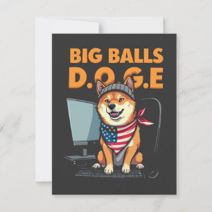 Dogenabteilung Regierungseffizienz Dankeskarte