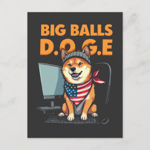 Dogenabteilung Regierungseffizienz Postkarte