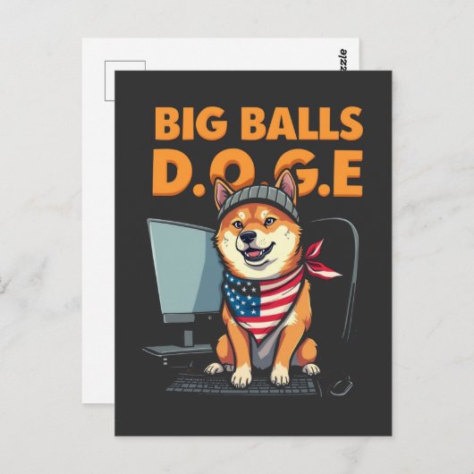 Dogenabteilung Regierungseffizienz Postkarte (Vorne/Hinten)