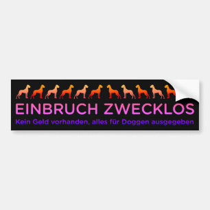 Dogenautoaufkleber Autoaufkleber