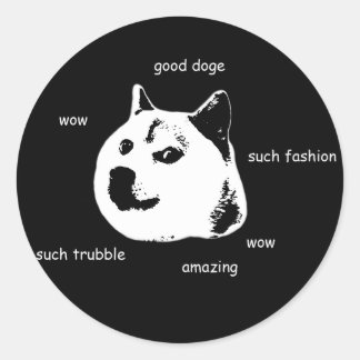 Dogenkleber Runder Aufkleber