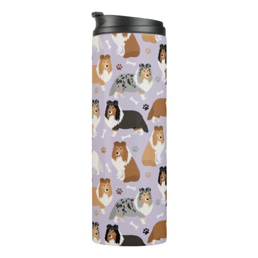 Dogenknochen und -pfeifen thermosbecher (Nach rechts gedreht)