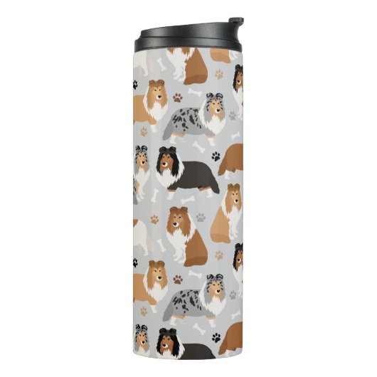 Dogenknochen und -pfeifen thermosbecher (Nach links gedreht)