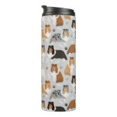 Dogenknochen und -pfeifen thermosbecher (Nach rechts gedreht)